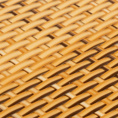 vidaXL Balcony Screen Light Brown 600x90 cm Poly Rattan 6