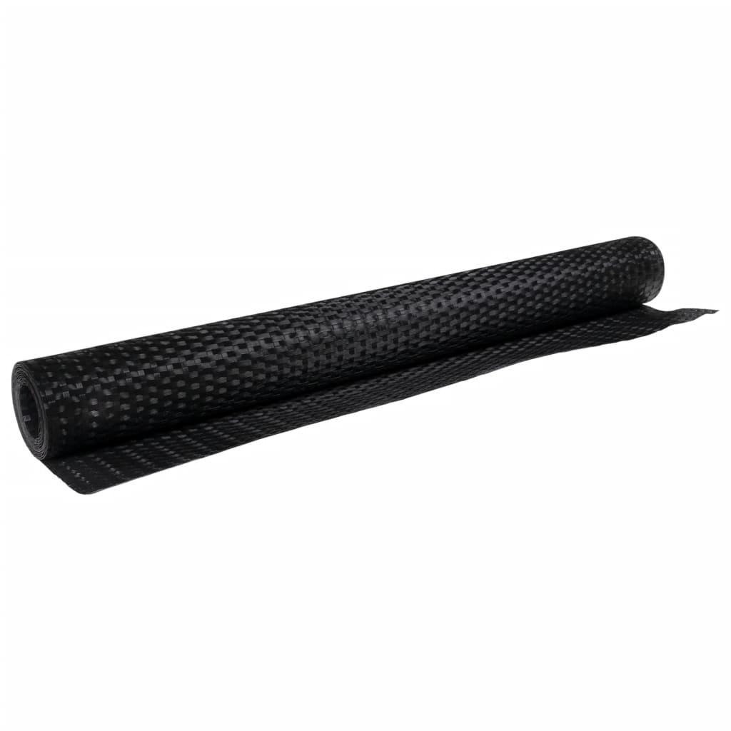 vidaXL Balcony Screen Black 400x100 cm Poly Rattan 5