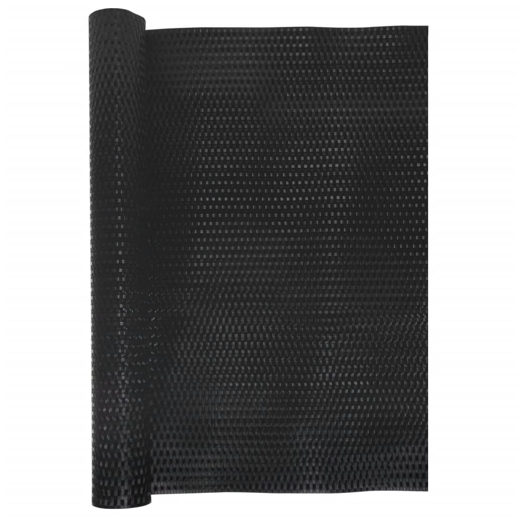 vidaXL Balcony Screen Black 500x80 cm Poly Rattan 3