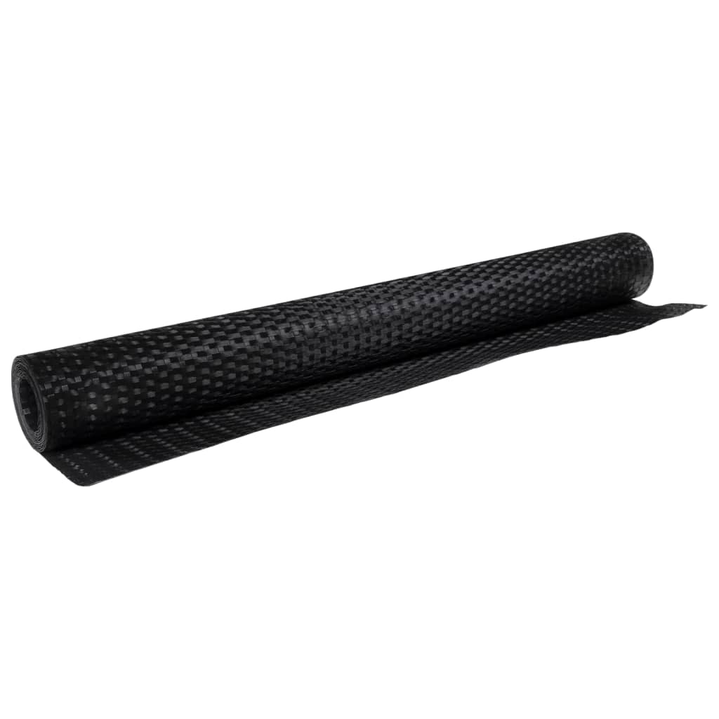 vidaXL Balcony Screen Black 500x80 cm Poly Rattan 5
