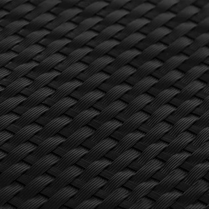 vidaXL Balcony Screen Black 500x90 cm Poly Rattan 6
