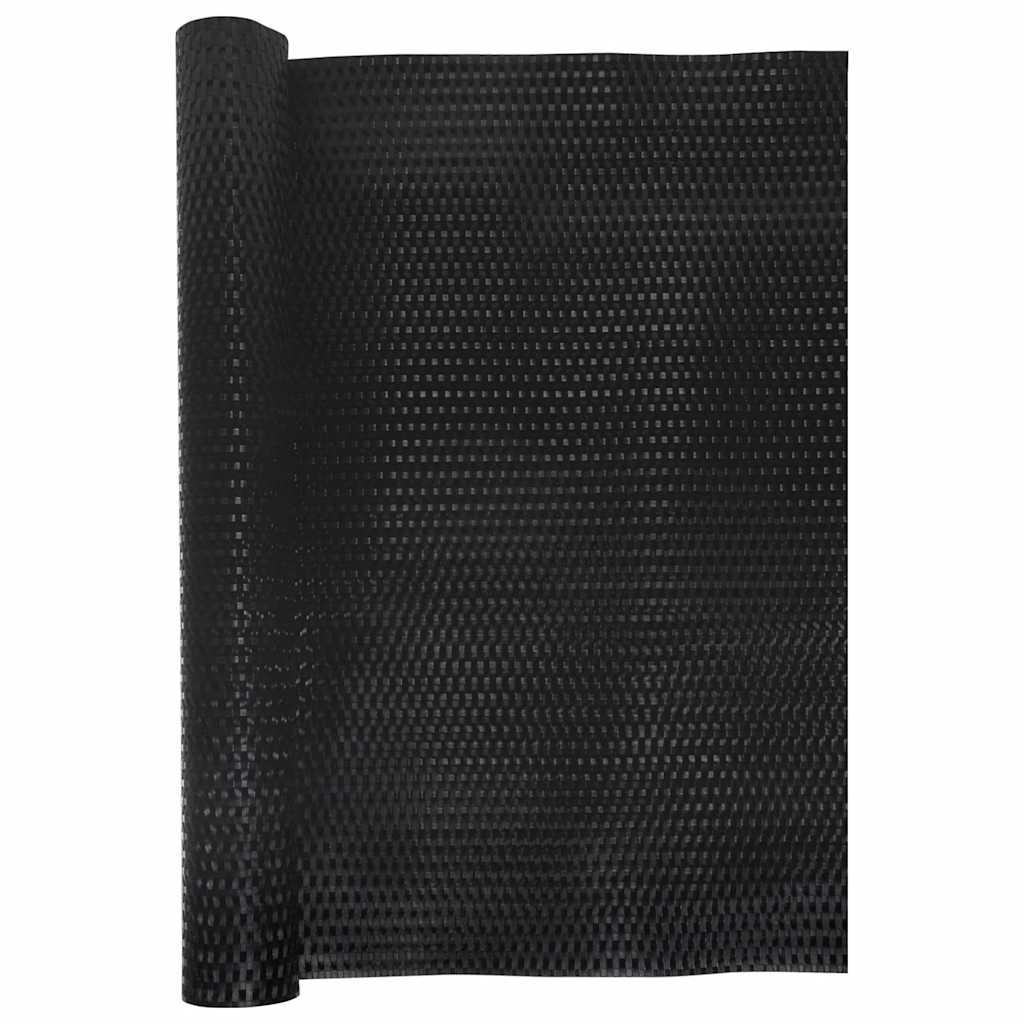 vidaXL Balcony Screen Black 500x100 cm Poly Rattan 3