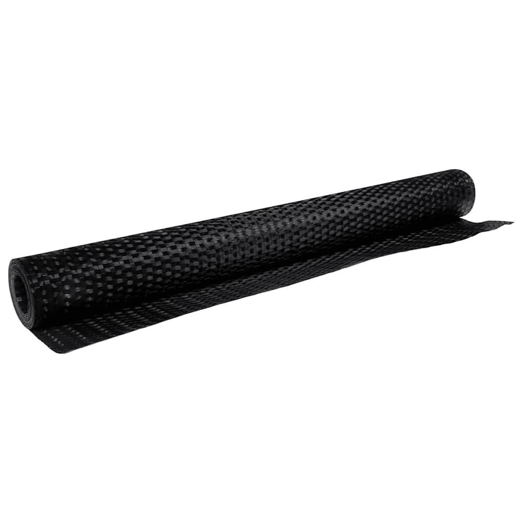 vidaXL Balcony Screen Black 500x100 cm Poly Rattan 5