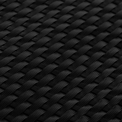 vidaXL Balcony Screen Black 500x100 cm Poly Rattan 6