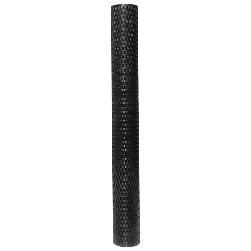 vidaXL Balcony Screen Black 600x90 cm Poly Rattan 4