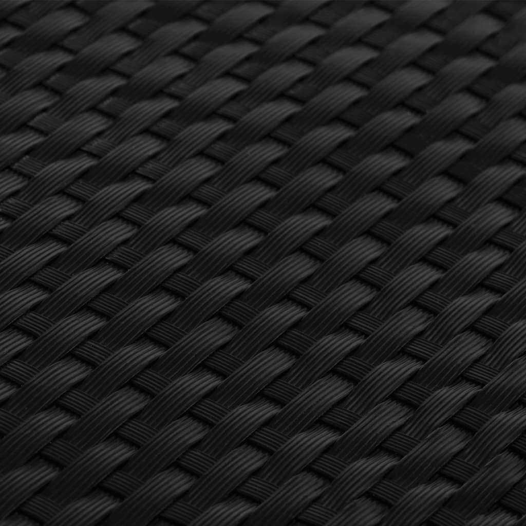 vidaXL Balcony Screen Black 600x90 cm Poly Rattan 6