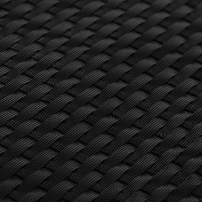 vidaXL Balcony Screen Black 600x90 cm Poly Rattan 6