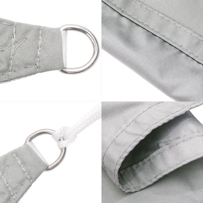 vidaXL Sun Shade Sail Light Grey 5x3 m 100% Polyester Oxford 6