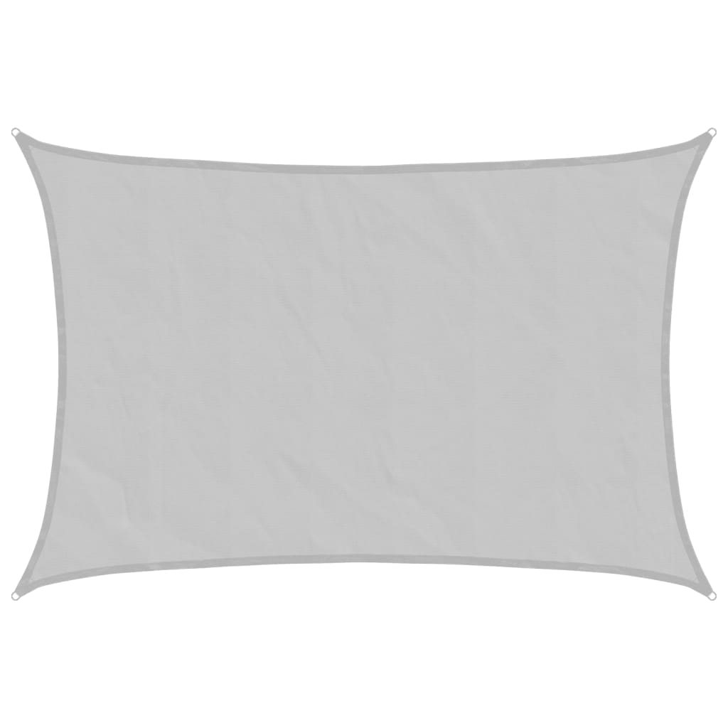 vidaXL Sun Shade Sail Light Grey 5x4 m 100% Polyester Oxford 2