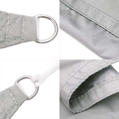 vidaXL Sun Shade Sail Light Grey 5x4 m 100% Polyester Oxford 6