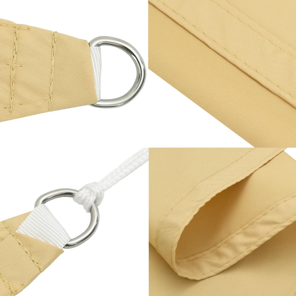 vidaXL Sun Shade Sail Sand 6x3 m 100% Polyester Oxford 6