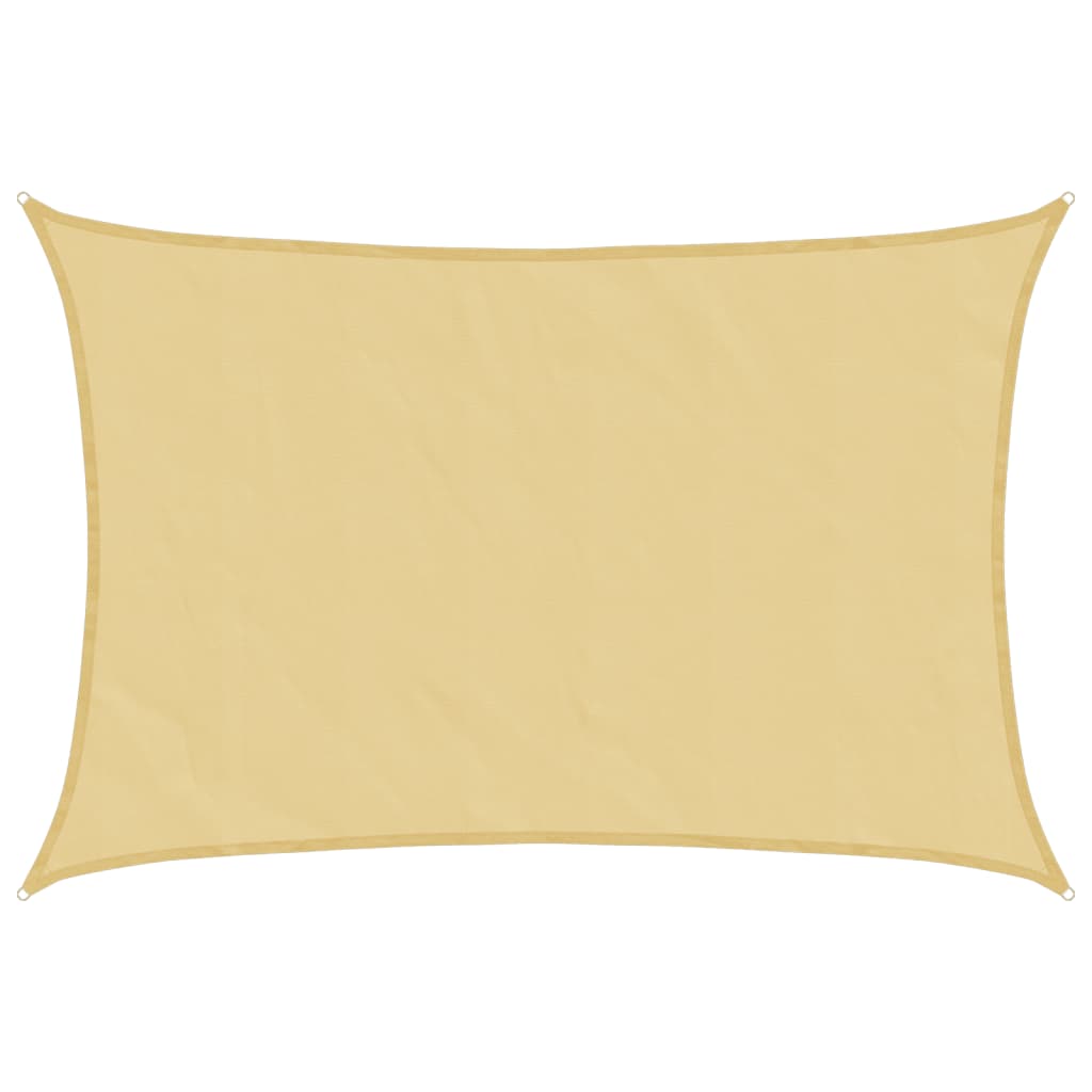 vidaXL Sun Shade Sail Sand 5x3.5 m 100% Polyester Oxford 2