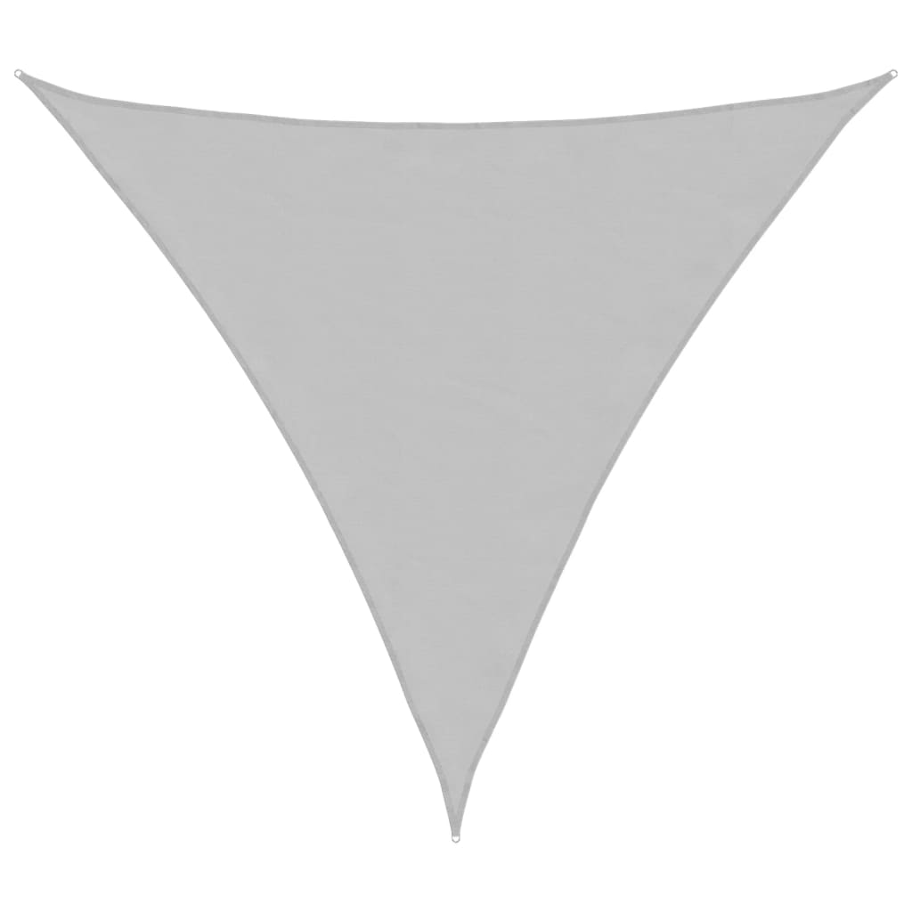 vidaXL Sun Shade Sail Light Grey 6x6x6 m 100% Polyester Oxford 2