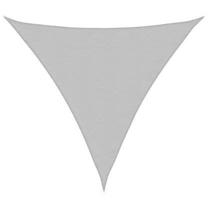 vidaXL Sun Shade Sail Light Grey 6x6x6 m 100% Polyester Oxford 2