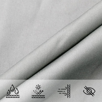vidaXL Sun Shade Sail Light Grey 6x6x6 m 100% Polyester Oxford 6