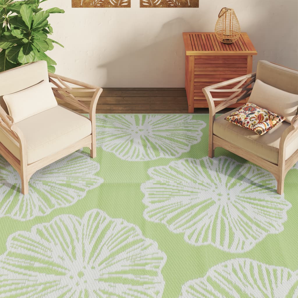 vidaXL Outdoor Carpet ARAKIL Green 190x290 cm PP 3