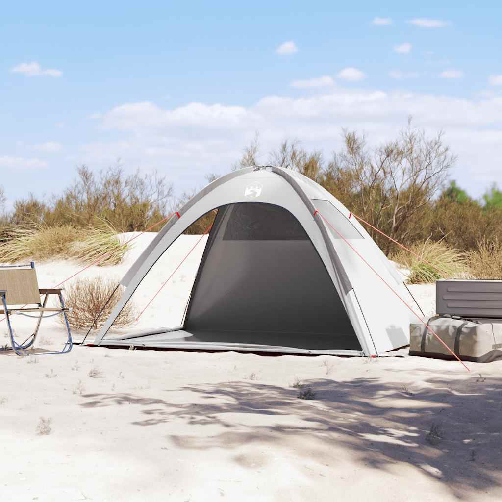 vidaXL Beach Tent Grey Waterproof 3