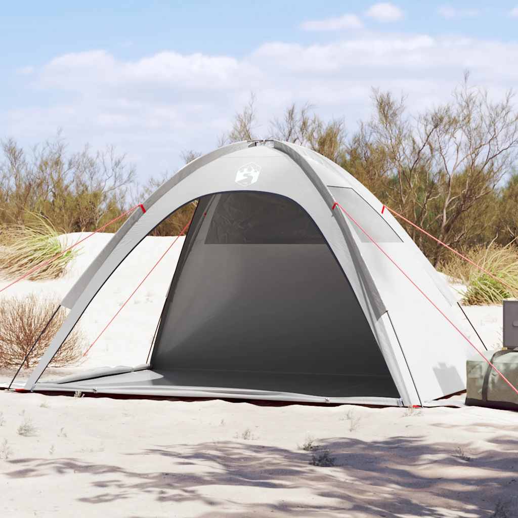 vidaXL Beach Tent Grey Waterproof 1