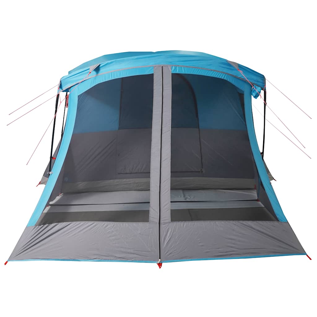 Family Tent with Porch Waterproof Blue 4-person