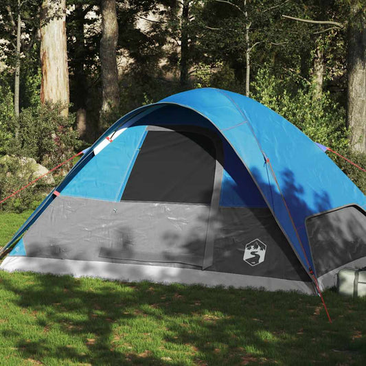 Family Tent Dome 6-Person Waterproof in Blue