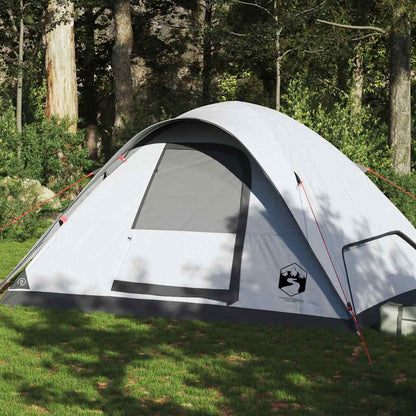 Family Tent Dome 6-Person Waterproof in White Blackout