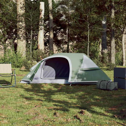 vidaXL Camping Tent Dome 1-Person Green Waterproof 3