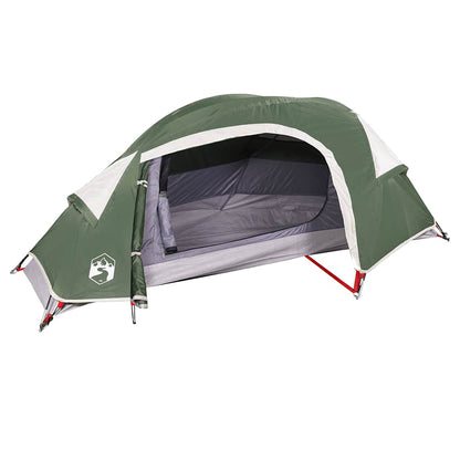 vidaXL Camping Tent Dome 1-Person Green Waterproof 4
