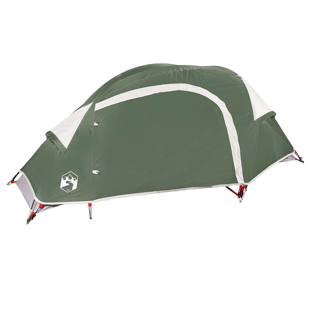 vidaXL Camping Tent Dome 1-Person Green Waterproof 5