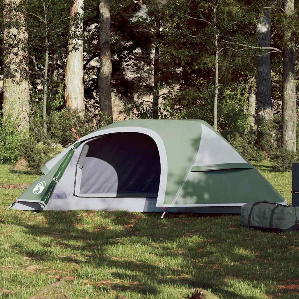 vidaXL Camping Tent Dome 1-Person Green Waterproof 1