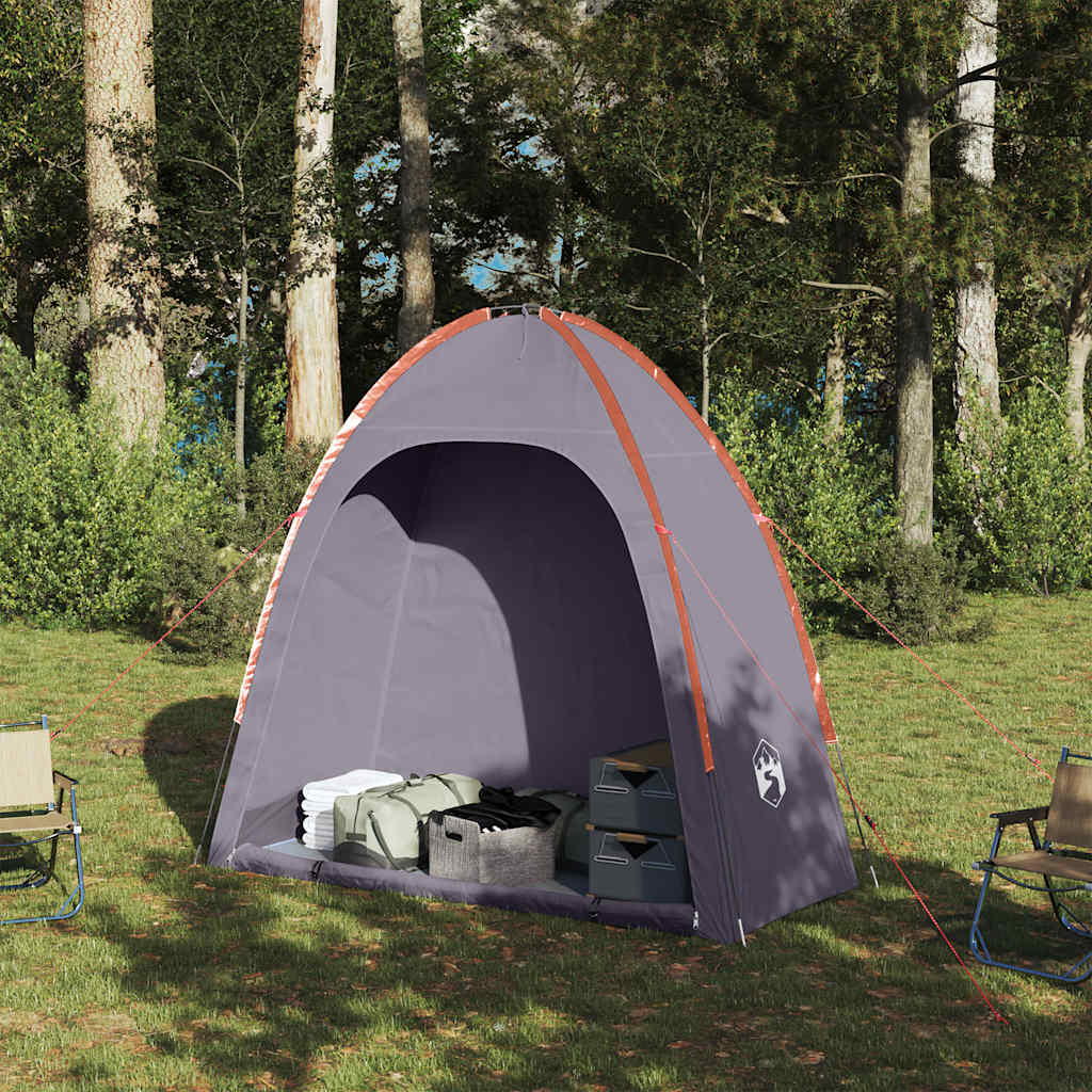 vidaXL Storage Tent Grey and Orange Waterproof 3