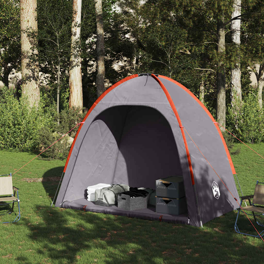 vidaXL Storage Tent Grey and Orange Waterproof 3
