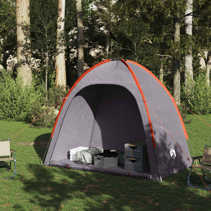 vidaXL Storage Tent Grey and Orange Waterproof 3