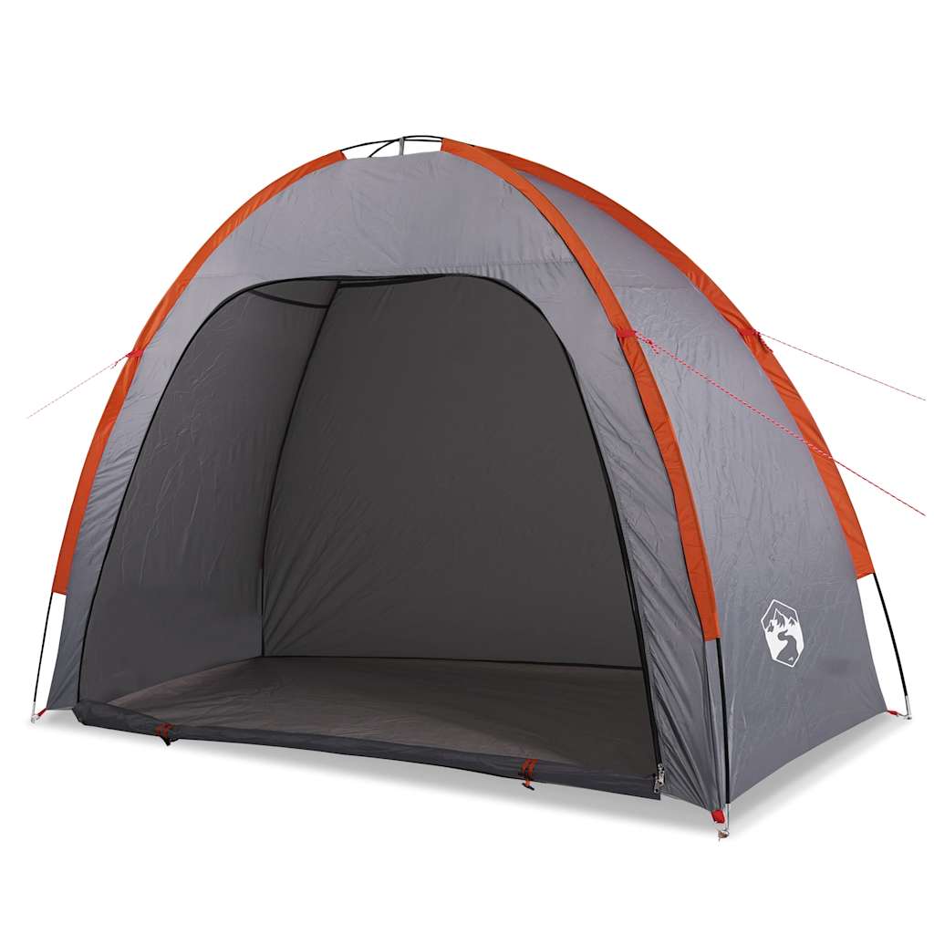 vidaXL Storage Tent Grey and Orange Waterproof 4