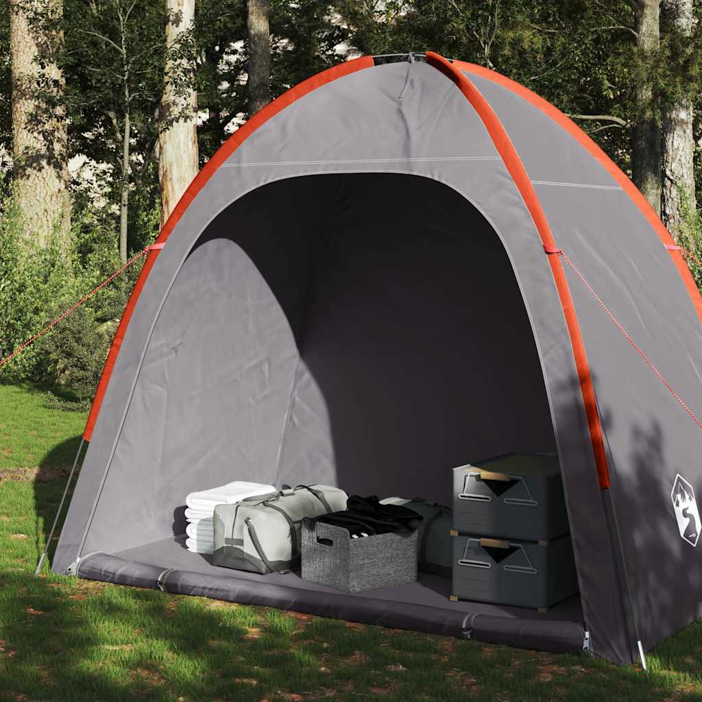 vidaXL Storage Tent Grey and Orange Waterproof 1