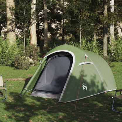 vidaXL Camping Tent Tunnel 3-Person Green Waterproof 3