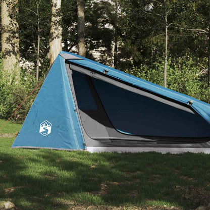 vidaXL Camping Tent Tunnel 1-Person Blue Waterproof 1