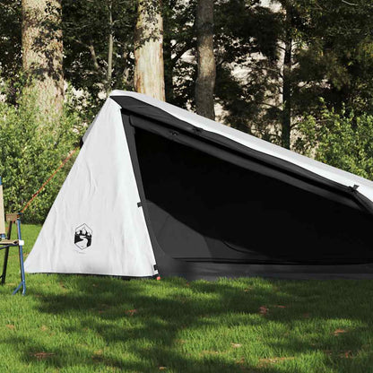 Camping Tent Tunnel 1-Person Waterproof in White Blackout
