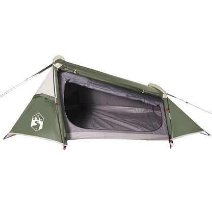 vidaXL Camping Tent Tunnel 2-Person Green Waterproof 2