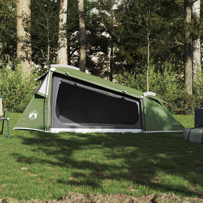 vidaXL Camping Tent Tunnel 2-Person Green Waterproof 3