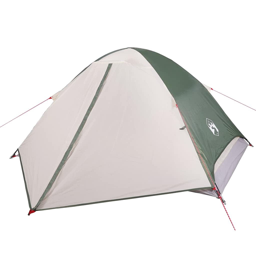 vidaXL Camping Tent Dome 4-Person Green Waterproof 2