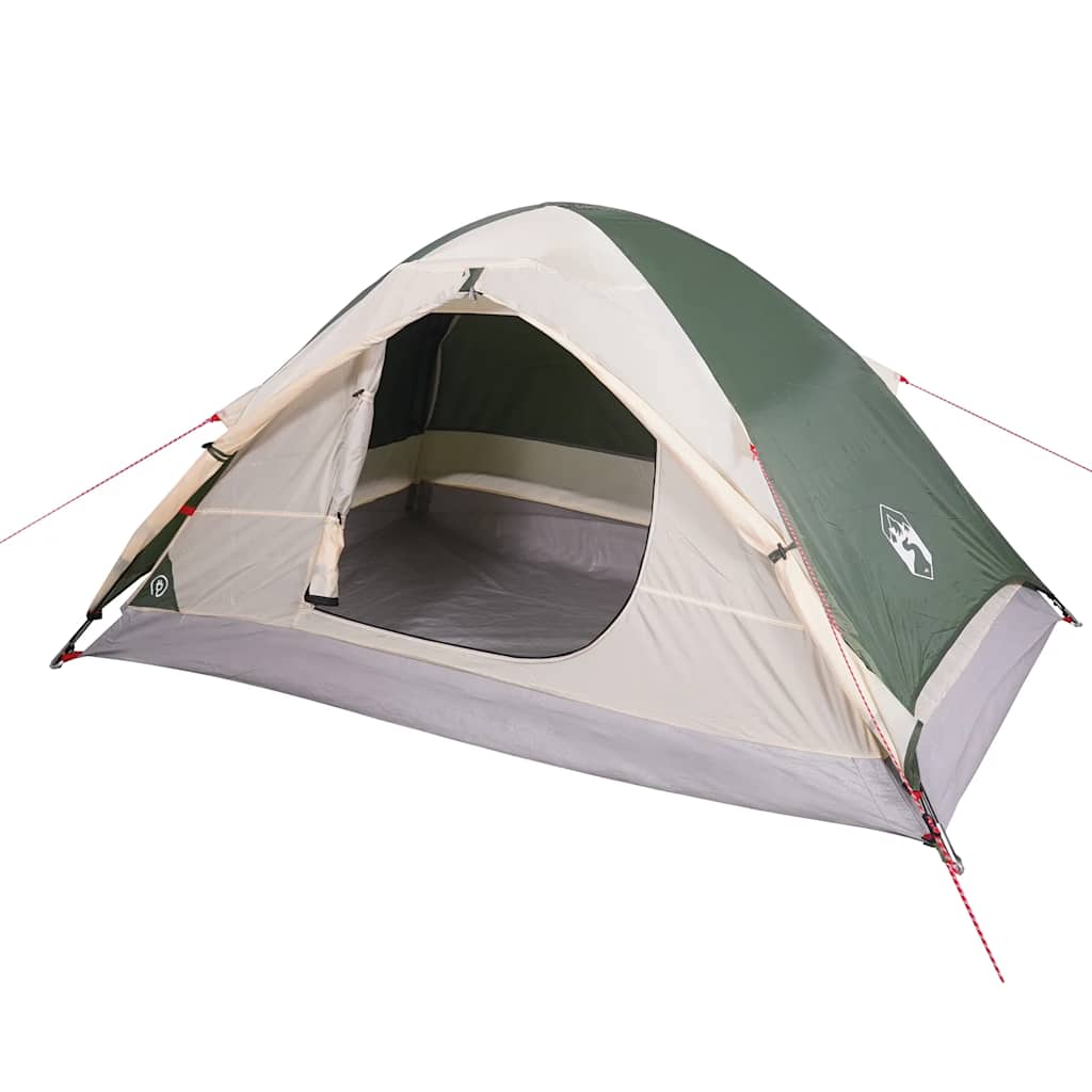 vidaXL Camping Tent Dome 4-Person Green Waterproof 5