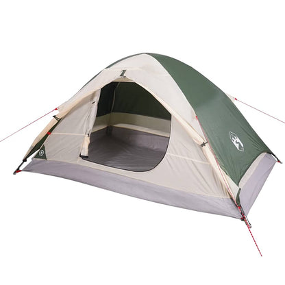 vidaXL Camping Tent Dome 4-Person Green Waterproof 5