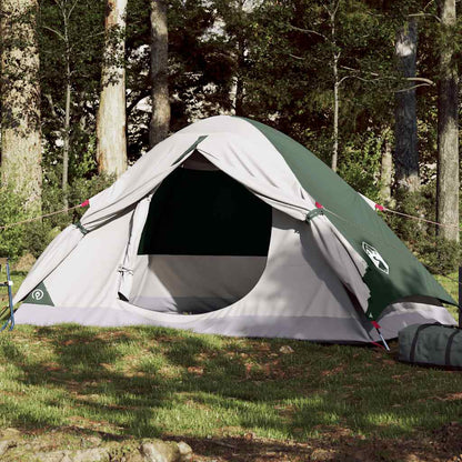 vidaXL Camping Tent Dome 4-Person Green Waterproof 1