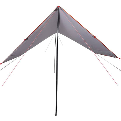 vidaXL Camping Tarp Grey and Orange 430x380x210 cm Waterproof 3