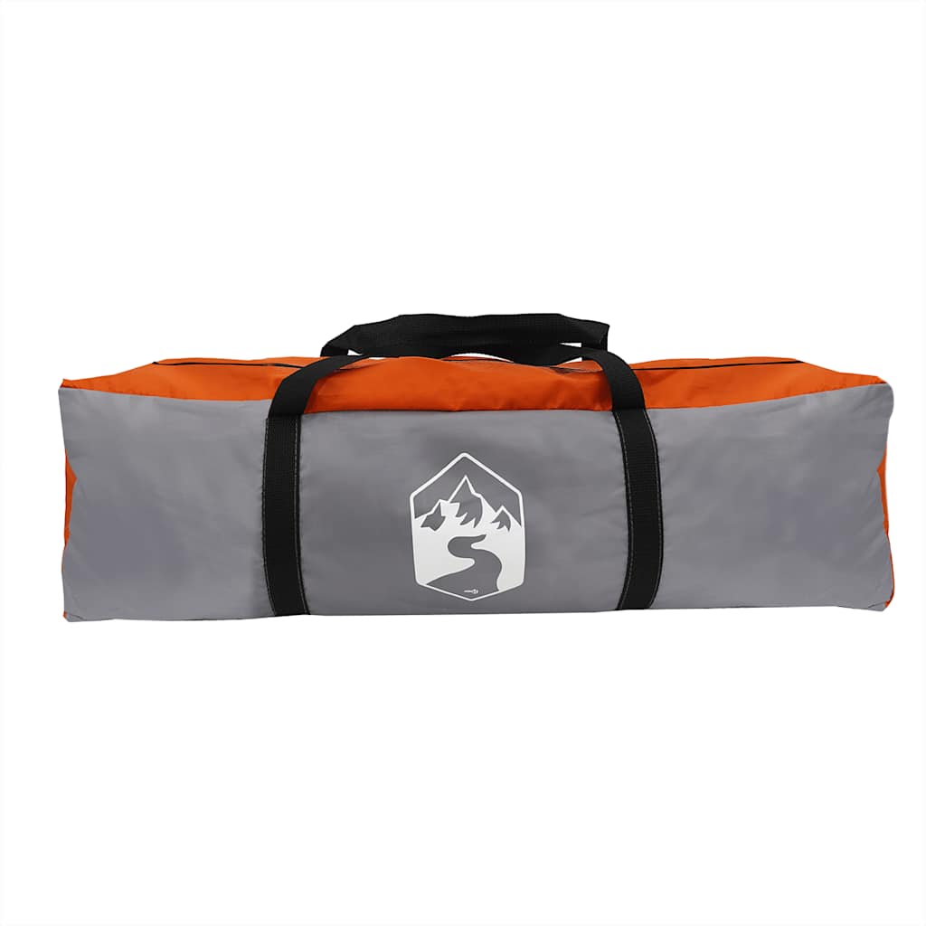 vidaXL Camping Tarp Grey and Orange 430x380x210 cm Waterproof 4