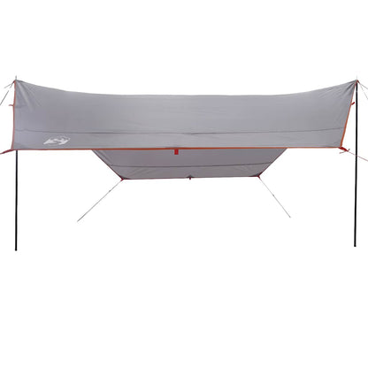 vidaXL Camping Tarp Grey and Orange 430x380x210 cm Waterproof 5