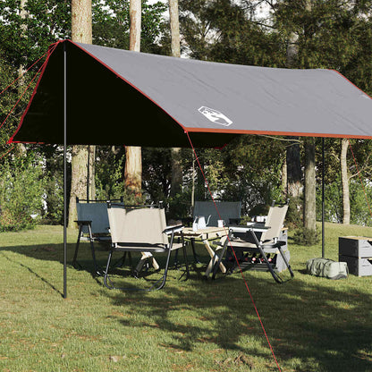 vidaXL Camping Tarp Grey and Orange 430x380x210 cm Waterproof 1