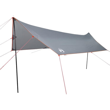 vidaXL Camping Tarp Grey and Orange 460x305x210 cm Waterproof 2