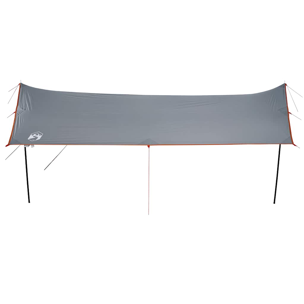 vidaXL Camping Tarp Grey and Orange 460x305x210 cm Waterproof 5