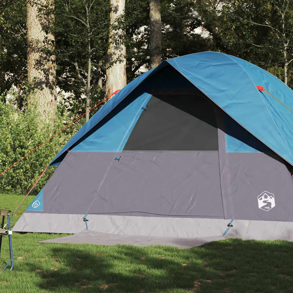 vidaXL Family Tent Dome 6-Person Blue Waterproof 1